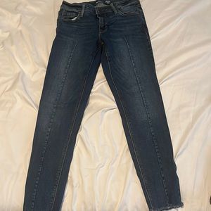 Blue skinny jeans